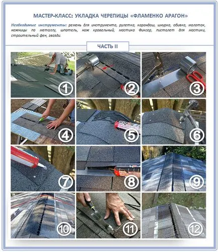 Instalarea unei instrucțiuni de acoperiș moale Shinglas pentru instalarea o prezentare generală