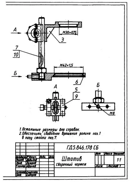 Reguli generale de desene de asamblare