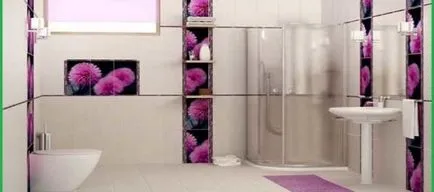 Decorarea opțiuni gresie baie foto, tehnologie
