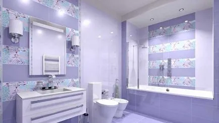 Decorarea opțiuni gresie baie foto, tehnologie