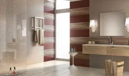 Decorarea opțiuni gresie baie foto, tehnologie