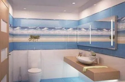 Decorarea opțiuni gresie baie foto, tehnologie