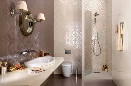 Decorarea opțiuni gresie baie foto, tehnologie