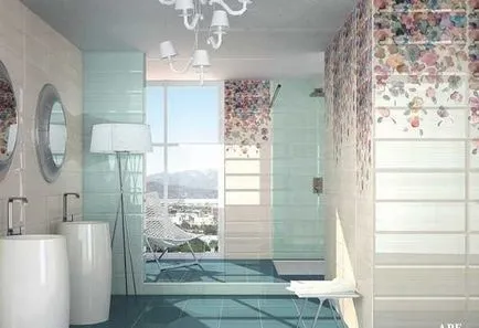 Decorarea opțiuni gresie baie foto, tehnologie