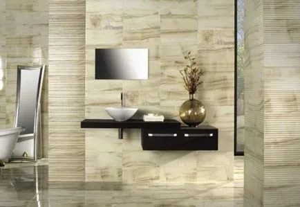 Decorarea opțiuni gresie baie foto, tehnologie