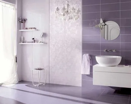 Decorarea opțiuni gresie baie foto, tehnologie