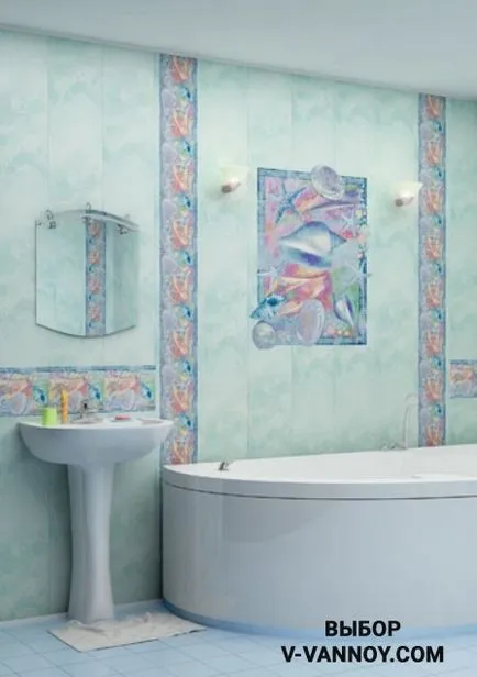 Decorarea panourile din plastic baie (30 poze)