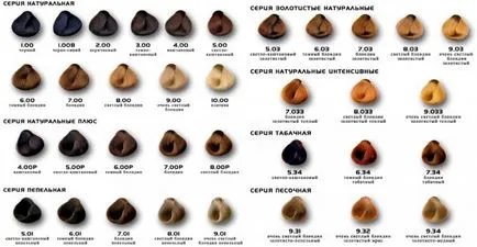 Paleta de culori pentru păr selectiv (selectiv) Photo (Paletă) Paleta de culori pentru păr selectiv (selectiv) Foto