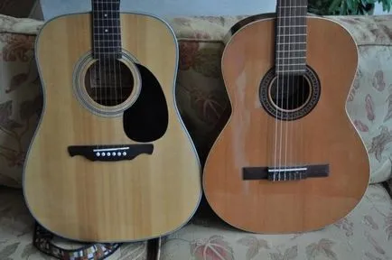 chitara acustica, spre deosebire de clasica (clasica) chitara acustica, spre deosebire de clasica