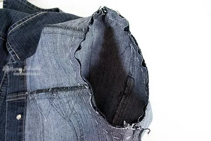Alterarea jachete denim în mâinile proprii femei