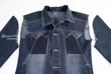 Alterarea jachete denim în mâinile proprii femei