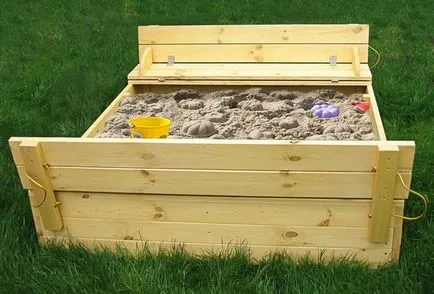 Sandpit pentru copii în a da idei și fotografii, casa de vis (dacha) Sandpit pentru copii în a da idei și fotografii, casa de vis