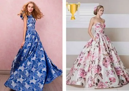 Rochie cu un print floral fotografie (print) Rochie cu florale fotografii de imprimare