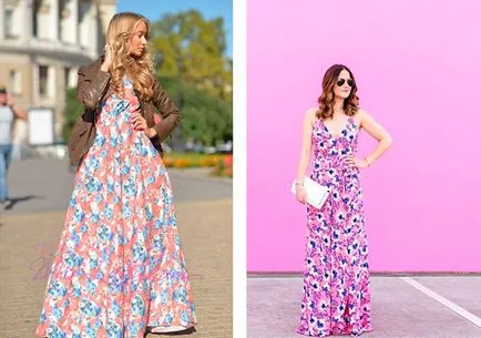 Rochie cu un print floral fotografie (print) Rochie cu florale fotografii de imprimare