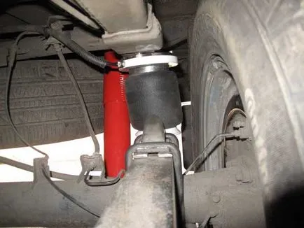 Suspensie pneumatică cu instalarea mâinile lor, foto, video