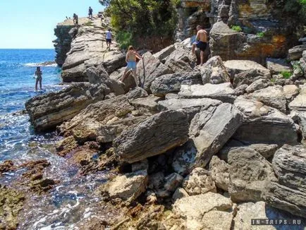 Plaja Mogren în Budva, foto, harta, recenzii (turisti copii mici) Plaja Mogren în Budva, fotografie, hartă, comentarii