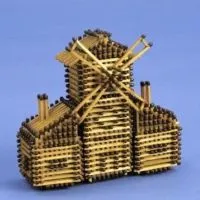 Crafts de chibrituri fara adeziv (meciuri) Artizanat de chibrituri, fără adeziv