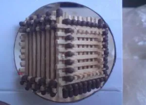 Artizanat de meciuri fara adeziv (meciuri meciuri lipici) Artizanat de chibrituri, fără adeziv