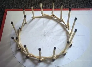 Crafts de chibrituri fara adeziv (adeziv) Artizanat de chibrituri, fără adeziv