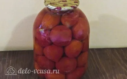 Rosii in suc propriu pentru reteta de iarnă cu o fotografie - un pas cu pas de gătit