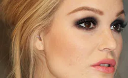 Pas cu pas, cu imagini - make-up umbre maro