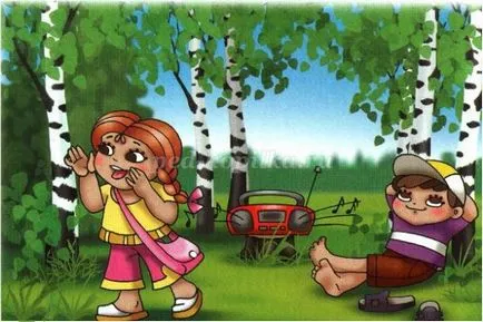Reguli de conduită în pădure pentru copii în versuri