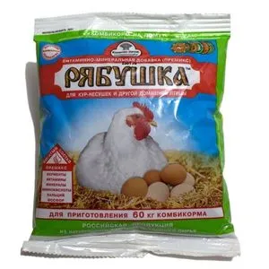 Aplicarea de suplimente de vitamine și minerale, atunci când hrănite puii compoziție Ryabushko, în special