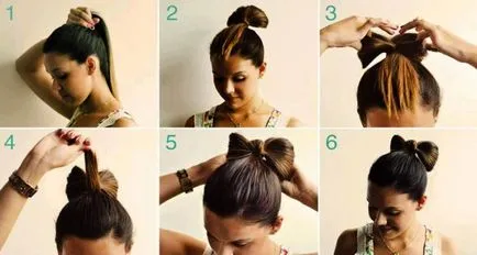 Bow coafura de păr - un set de instrucțiuni cu trei etape (de păr arc de păr pentru a face video de instrucțiuni) Bow coafura de păr - un set de instrucțiuni de trei etape