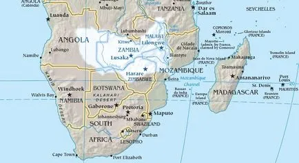 râul Zambezi din Africa