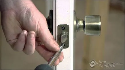 Repararea usi de interior cu mâinile lor - de blocare, mânere, sticlă