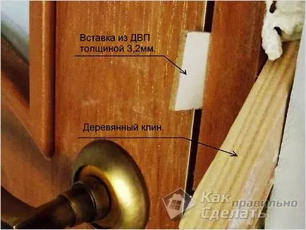 Repararea usi de interior cu mâinile lor - de blocare, mânere, sticlă