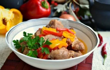 Reteta de carne de porc cu dulce secrete piper ingrediente de alegere și (ardei) carne de porc Retete cu secrete piper alegerea ingredientelor și