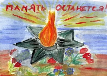 Desene pe 9 Mai - Ziua Victoriei (idei, fotografii) de hârtie cu propriile sale mâini