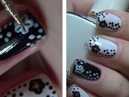 Cifrele de pe unghii dots fotografii - desene pe unghii DOTS