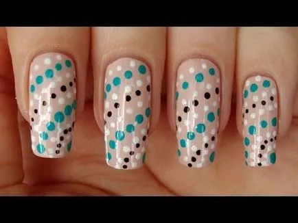 DOTS Cifrele pe unghii foto (poze) Figurile DOTS cuie fotografie