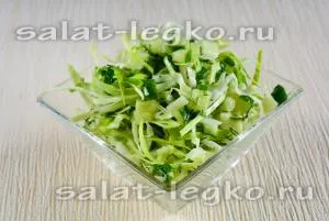 salata proaspat cu castraveti, reteta cu fotografie delicios (varză proaspătă) salata de castraveti proaspete cu, reteta cu fotografie delicios