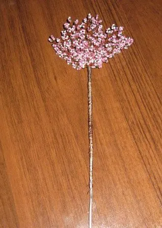 Sakura clasa șirag de mărgele de master și diagrama țese (cireșe șirag de mărgele) Sakura atelier șirag de mărgele și schema de țesut