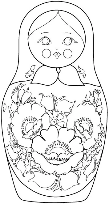 Painted atelier Matryoshka pentru începători cu șabloane și fotografie (pictat master-class Matryoshka pentru începători) Painted atelier Matryoshka pentru începători cu șabloane și fotografie
