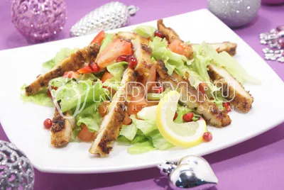 Salata de pui cu legume și - reteta cu o fotografie