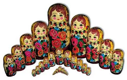 Painted atelier Matryoshka pentru începători cu șabloane și foto (pictură) Painted atelier Matryoshka pentru începători cu șabloane și fotografie