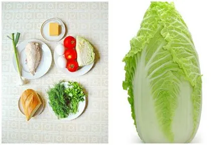 Salata Caesar cu kapustoy- cel mai bun pas cu pas rețete