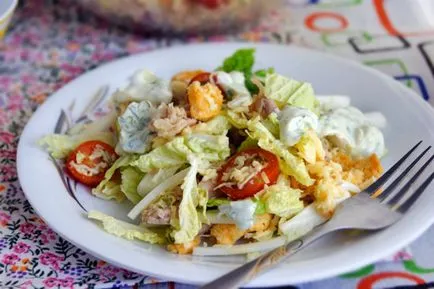 Salata Caesar cu kapustoy- cel mai bun pas cu pas rețete