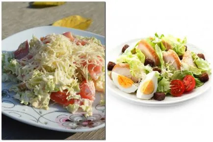 Salata Caesar cu kapustoy- cel mai bun pas cu pas rețete
