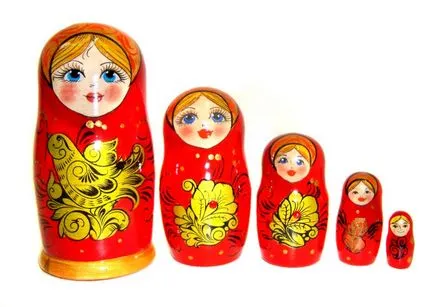 Painted atelier Matryoshka pentru începători cu șabloane și foto (Khokhloma) Painted atelier Matryoshka pentru începători cu șabloane și fotografie