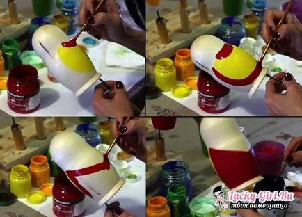 Painted descriere matryoshka în trepte de master class (cuiburi păpuși) păpuși cuibărit pictat descriere pas cu pas a master-class