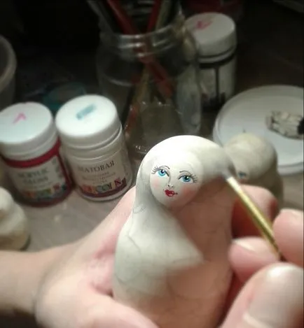 Painted atelier Matryoshka pentru începători cu șabloane și foto (elemente) Painted atelier Matryoshka pentru începători cu șabloane și fotografie