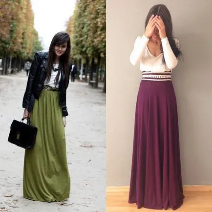 De ce să poarte o fustă lungă de toamnă-iarnă și de primăvară-vară 2017-2018, fotografiile funde elegante