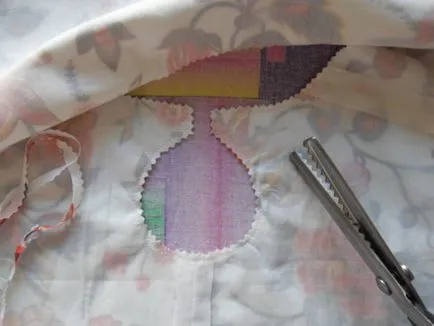 Cusut de in captuseala rochie de vară batist, creativă (marginea inferioară cusute) mamei Noi coase rochie de vară lenjerie de pe căptușeala gazonului, creativitatea mamei mele
