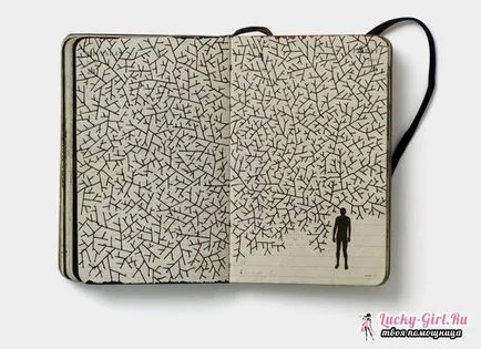 Sketchbooks cu propriile sale mâini
