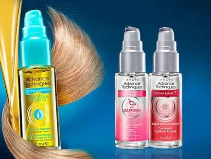 Ser pentru compoziția Avon păr și aplicarea
